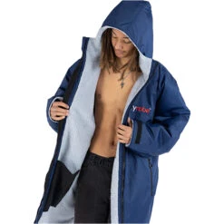 Advance Long Sleeve Change Robe V3 12 Advance Long Sleeve Change Robe V3 -Diving Equipment Store 44394 202320Dryrobe20Advance20Long20Sleeve20Changing20Robe20Poncho20DALSV320 20Navy20Blue2020Grey20front203.2000x2000