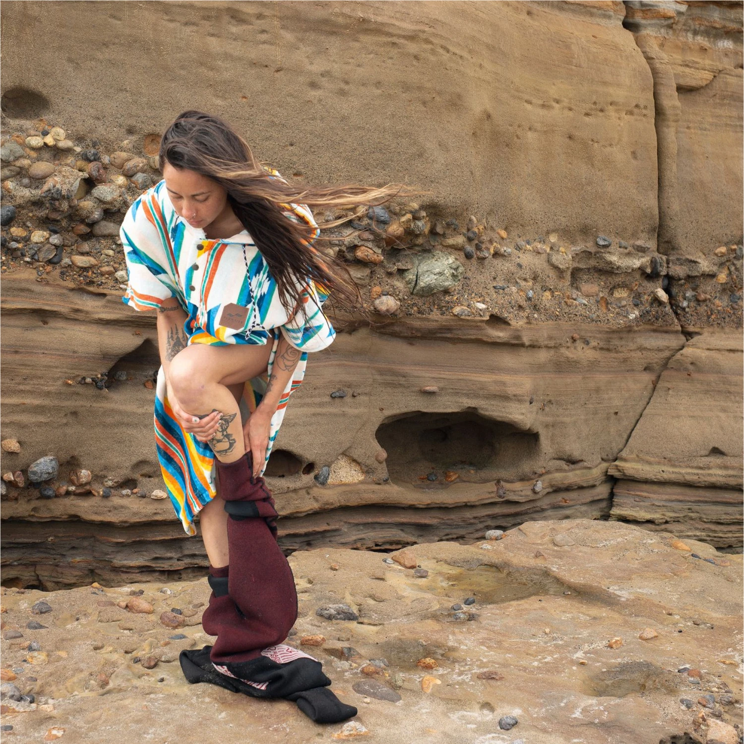 Slowtide York Hooded Towel Change Robe / Poncho 3 Slowtide York Hooded Towel Change Robe / Poncho - Image 3