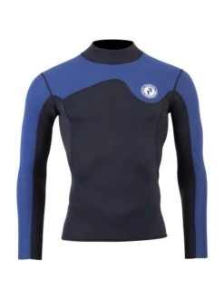 Two Bare Feet Mens Aspect Fleece Lined Zipless Thermal 2.5mm Superstretch Wetsuit Top & Shorts Set (Black/Blue) 12 Two Bare Feet Mens Aspect Fleece Lined Zipless Thermal 2.5mm Superstretch Wetsuit Top & Shorts Set (Black/Blue) -Diving Equipment Store mwo9tp t