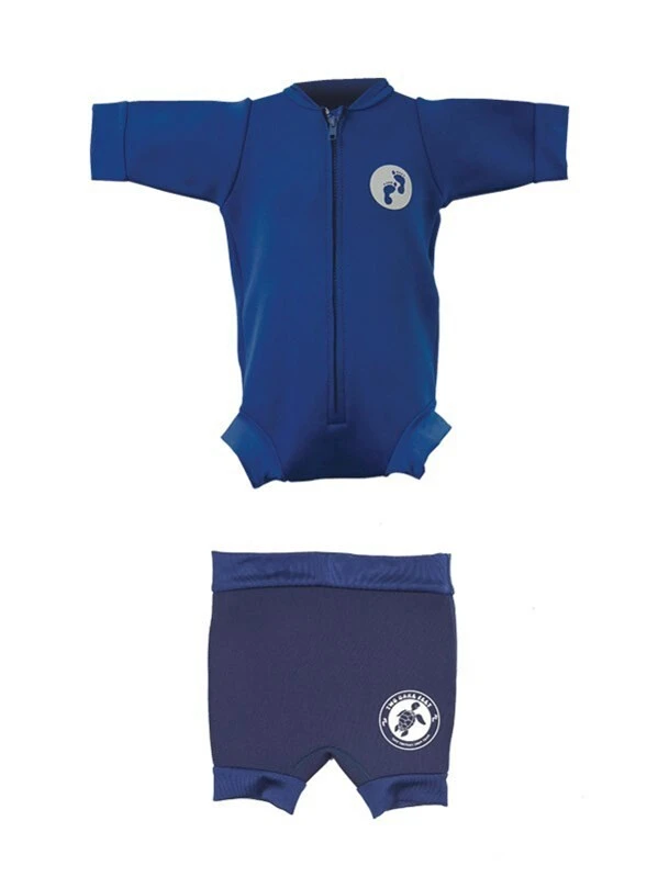 Essentials Baby Swim Kit - Newborn Wetsuit + Nappy Shorts (Blue) 1 Essentials Baby Swim Kit - Newborn Wetsuit + Nappy Shorts (Blue)